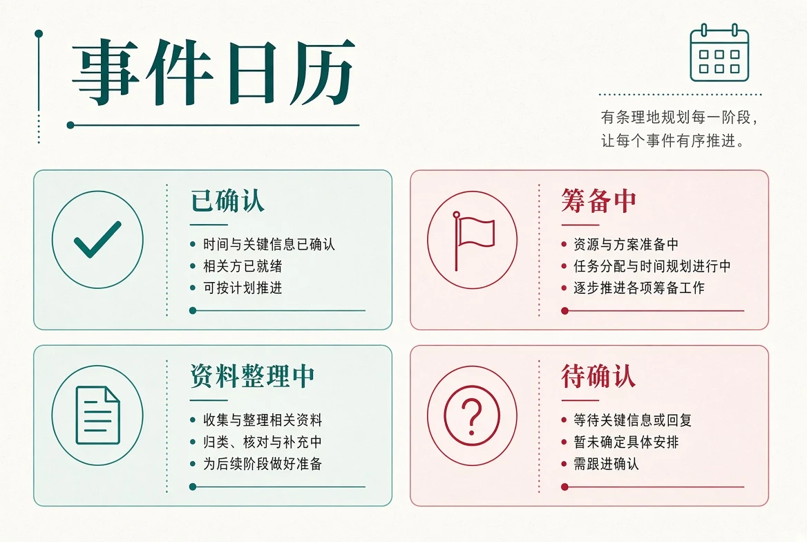 娱乐事件日历信息主题图